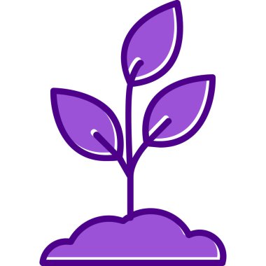 Bitki. Web simgesi basit illüstrasyon 