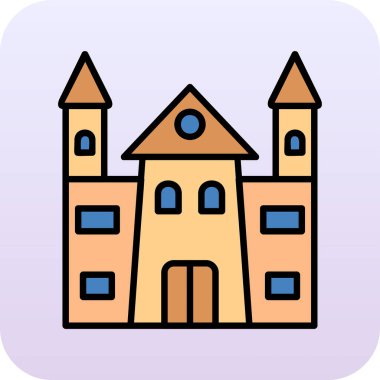 Castle vektör resimleme tasarımı