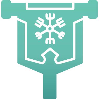 bayrak web simgesi, vektör illüstrasyonu 