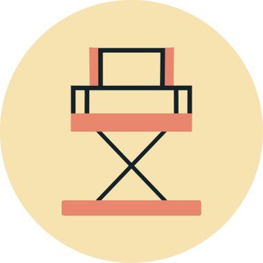 Yönetici Koltuğu simgesinin vektör illüstrasyonu           