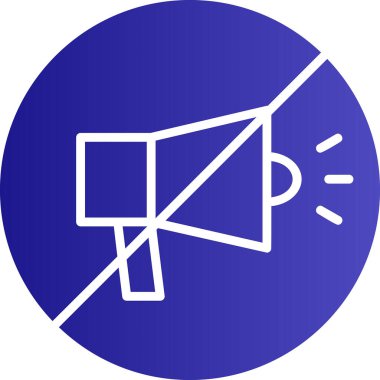 Konuşmacı. Web simgesi basit illüstrasyon