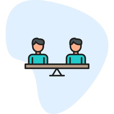 Modern Eşitlik simgesinin vektör illüstrasyonu                