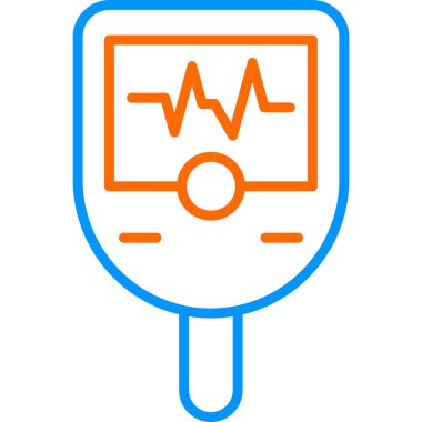 Tıbbi ikon vektör çizimi. Kan Testi          