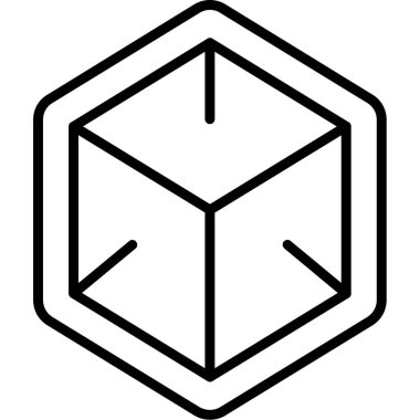 küpleri basit simgesi, vektör çizim