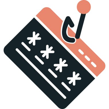 phishing simgesi, vektör illüstrasyonu basit tasarım