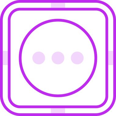 Menü, daha fazla satır simgesi. Düz biçim vektör sembolü