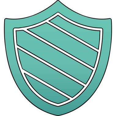 kalkan simgesi web basit illüstrasyon