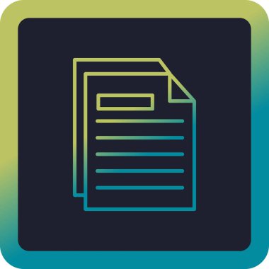 belge web simgesi basit resimleme 