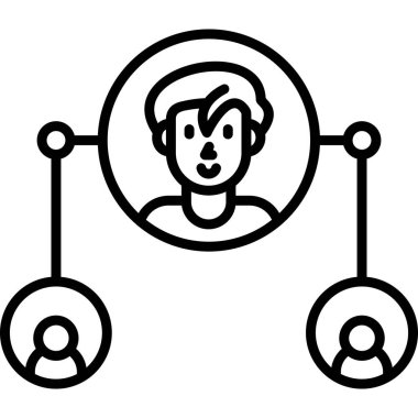 iş adamı simgesi vektör illüstrasyonu 