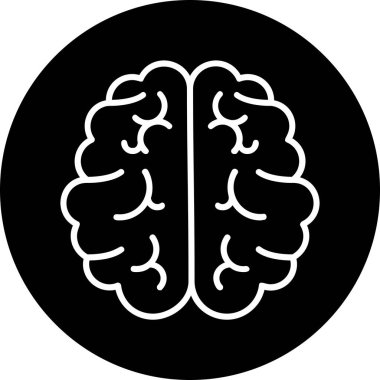 Beyin. Web simgesi basit illüstrasyon 