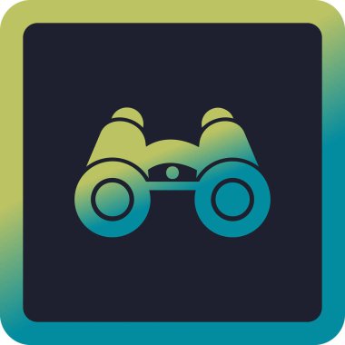 dürbün web simgesi, vektör çizim 