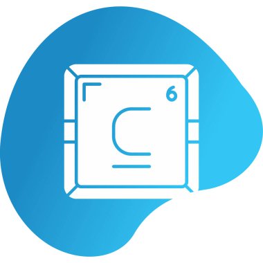 Karbon modern simgesinin vektör illüstrasyonu                      