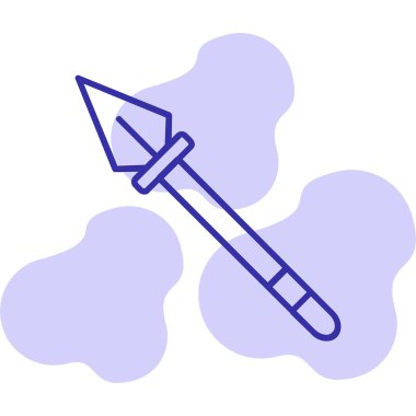 Mızrak simgesi vektör illüstrasyonu