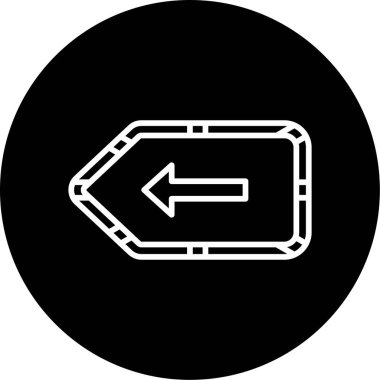 Arkaplan veya ok simgesinin vektör çizimi