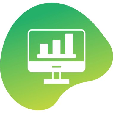 Analiz web simgesi, vektör illüstrasyonu