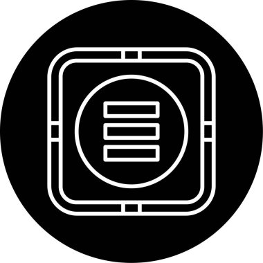 Web sitesi menü simgesi, vektör illüstrasyonu basit tasarım