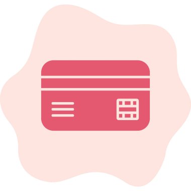 Kredi Kartı. Web simgesi basit illüstrasyon 