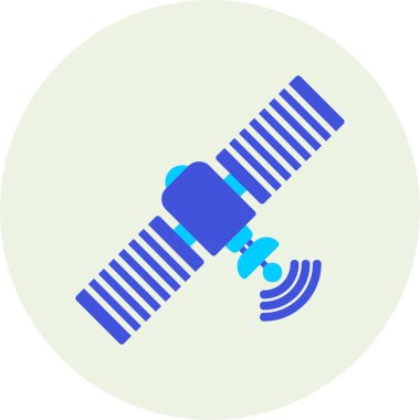 Uydu. Web simgesi basit illüstrasyon 