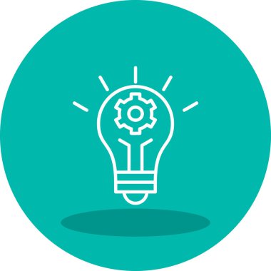 İnovasyon web simgesi basit illüstrasyon 