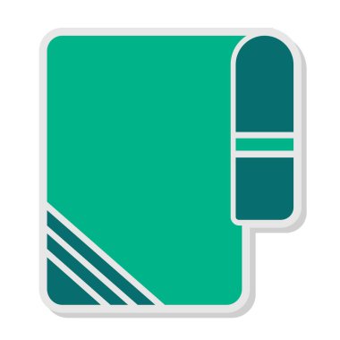 Havlu ağ simgesi, vektör illüstrasyonu 