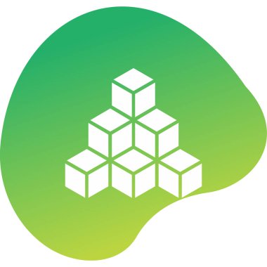 küp web simgesi basit tasarım 