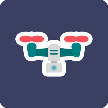 5g Drone simgesi, vektör illüstrasyonu, basit tasarım