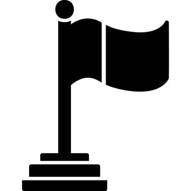 Bayrak. Web simgesi basit tasarım 