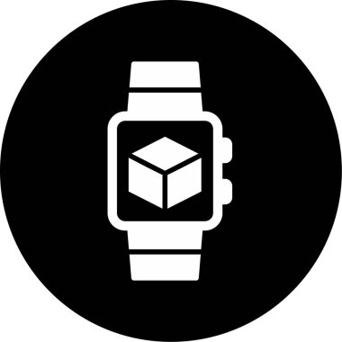 smartwatch simgesi, vektör illüstrasyonu 