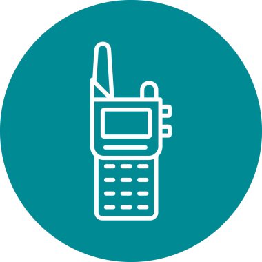 Walkie talkie simgesinin vektör çizimi