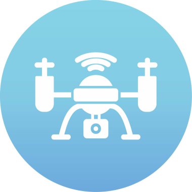 Drone simgesi vektör illüstrasyon tasarımı