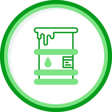 Namlu simgesi, vektör illüstrasyonu basit tasarım