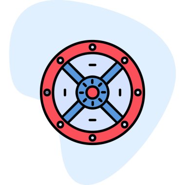 Ağ için koruma kalkanı vektör simgesi 