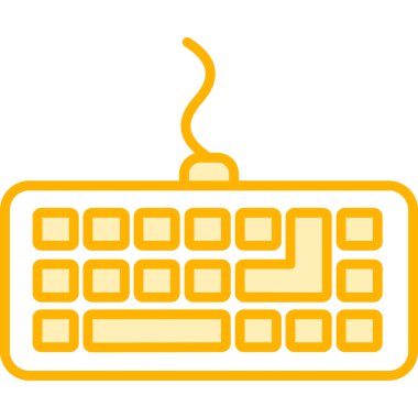 Klavye web simgesinin vektör illüstrasyonu