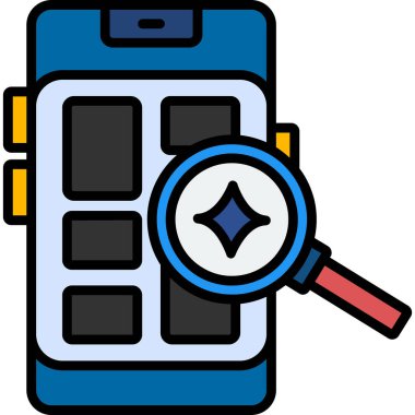 vektör Arama Web simgesi illüstrasyonu 