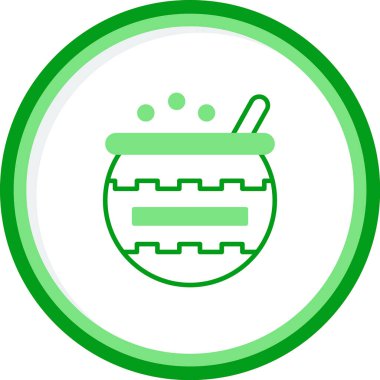Kazan var. Web simgesi basit illüstrasyon