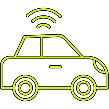 araba web simgesi basit illüstrasyon 