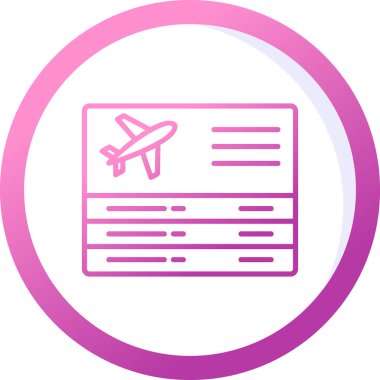 Seyahat ikonunun vektör illüstrasyonu. Ayrılışlar                   