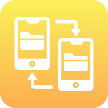 vector illustration of File Transfer modern icon            