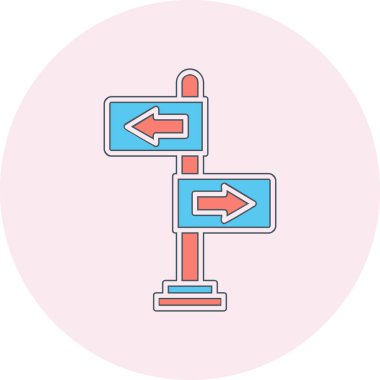 yönler web simgesi basit tasarım 