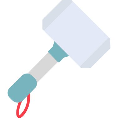 Çekiç ağı simgesi, basit vektör illüstrasyonu 