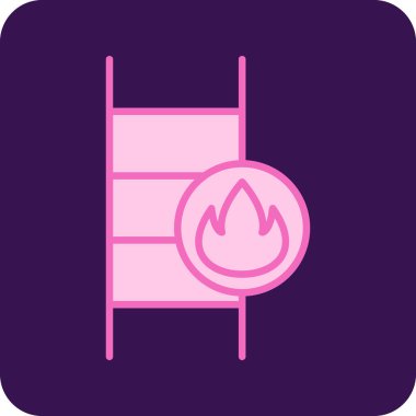 Merdiven simgesi çizimini ateşle                   