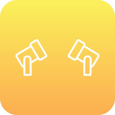 Spotlights modern simgesinin vektör illüstrasyonu                   