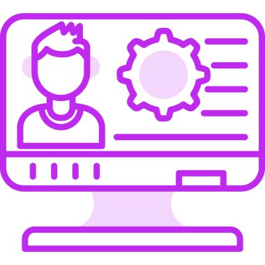 Web simgesi basit illüstrasyon ayarlanıyor