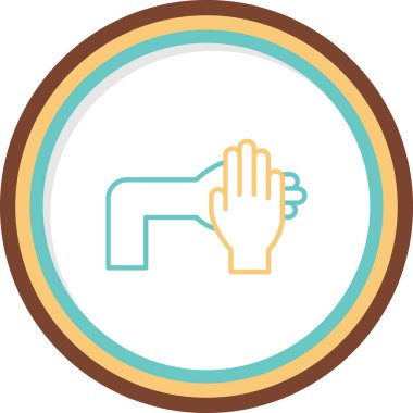 Kendini Sınırla Ağ simgesi basit illüstrasyon 