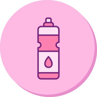 Su şişesi. Web simgesi basit illüstrasyon