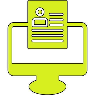 Çevrimiçi Web simgesi, vektör illüstrasyonu