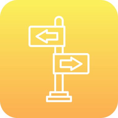 yönler web simgesi basit tasarım 