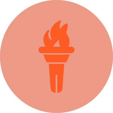 Meşalede yanan alev.