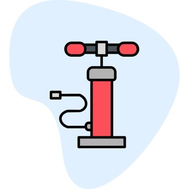 Hava pompası. Web simgesi basit illüstrasyon         