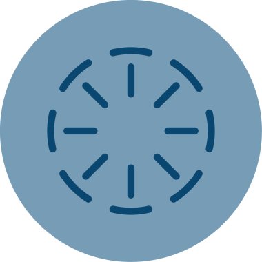 Çember simgesi, vektör illüstrasyonu basit tasarım